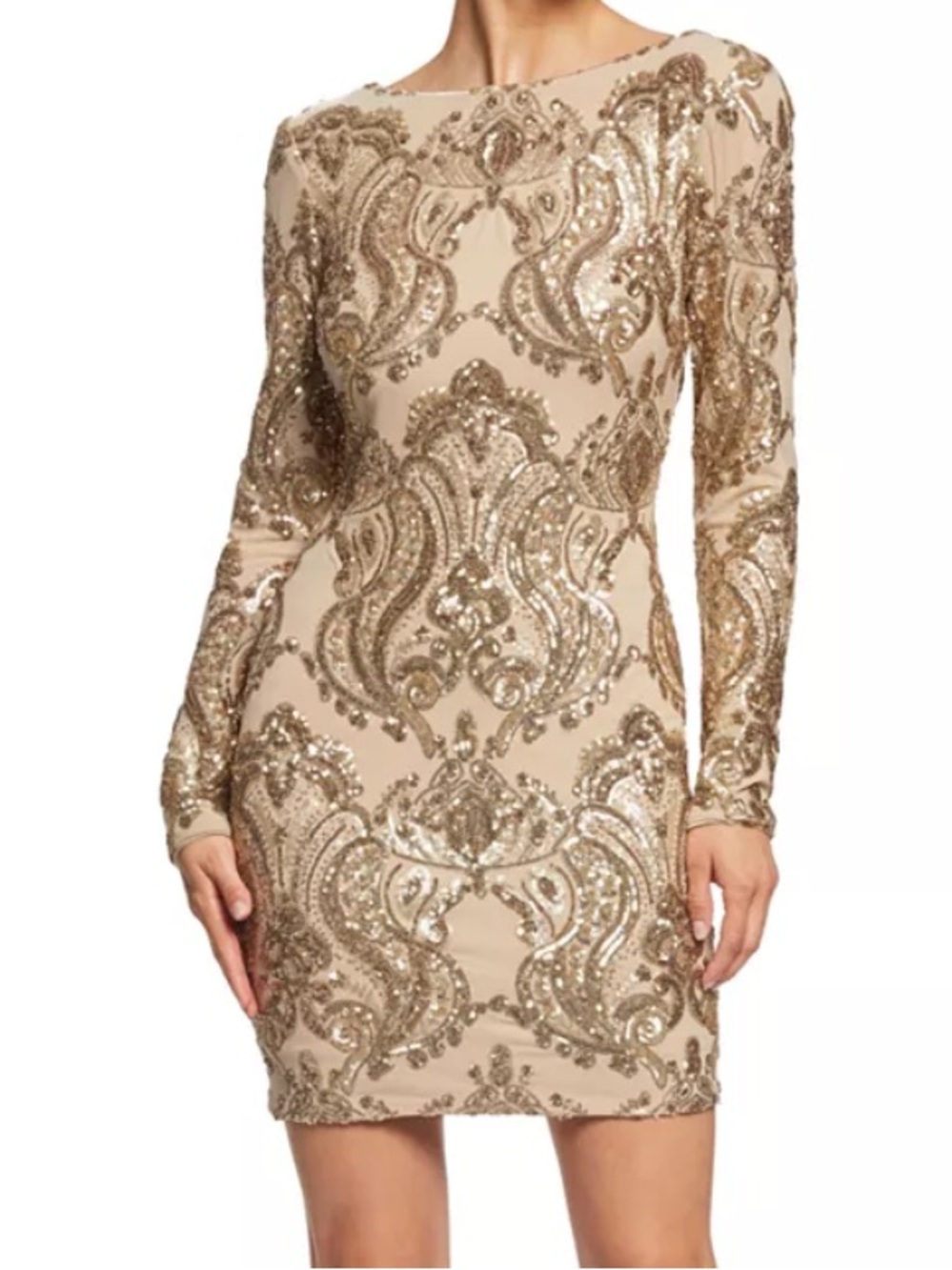 NEW Dress the Population Lola Hold Sequin Mini Dress